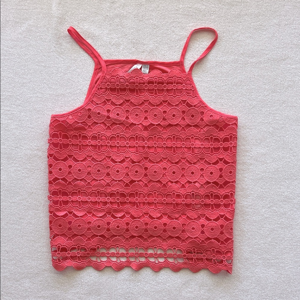 Forever New Coral Lace Camisole